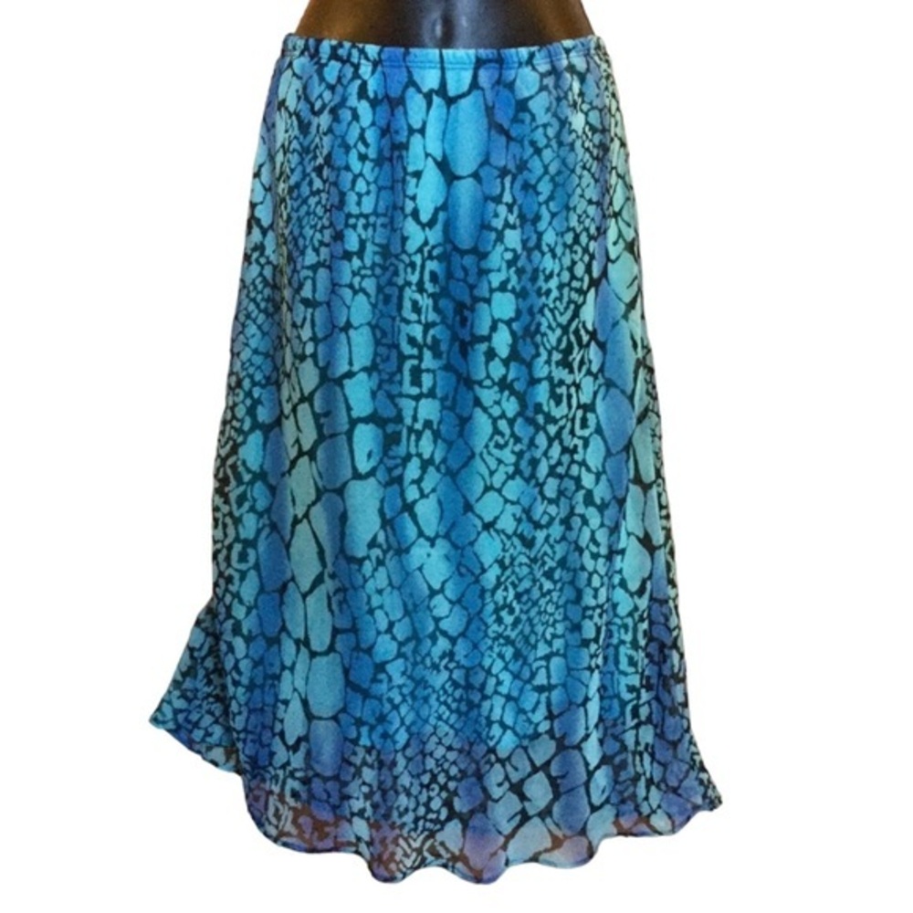 New! 🇺🇸 Made in USA Wild Beautiful Blue Black Animal Skirt
